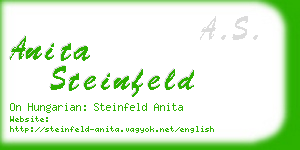 anita steinfeld business card